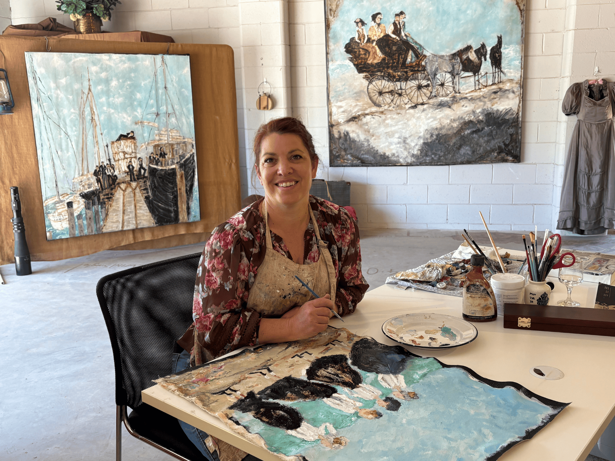 Eyre Business Welcomes Goldfield’s artist Nasanya Ling!